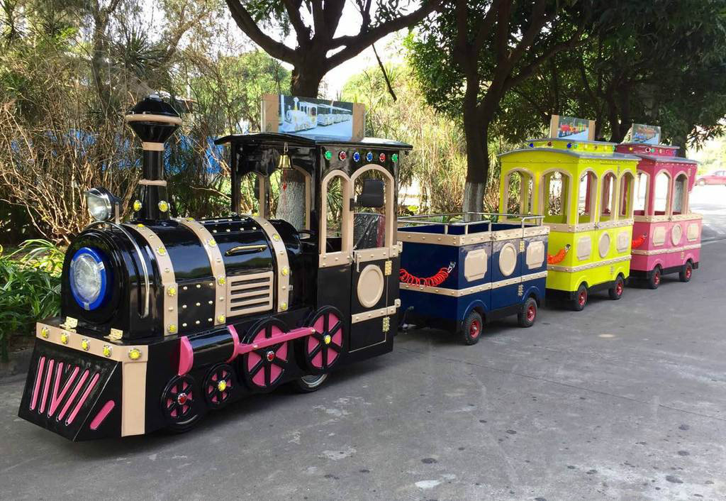 沙坪坝景区广商场无轨观光小火车电动儿童游乐设备小火车可坐人户外玩具
